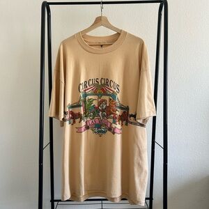 Circus Circus Graphic Beige T-Shirt